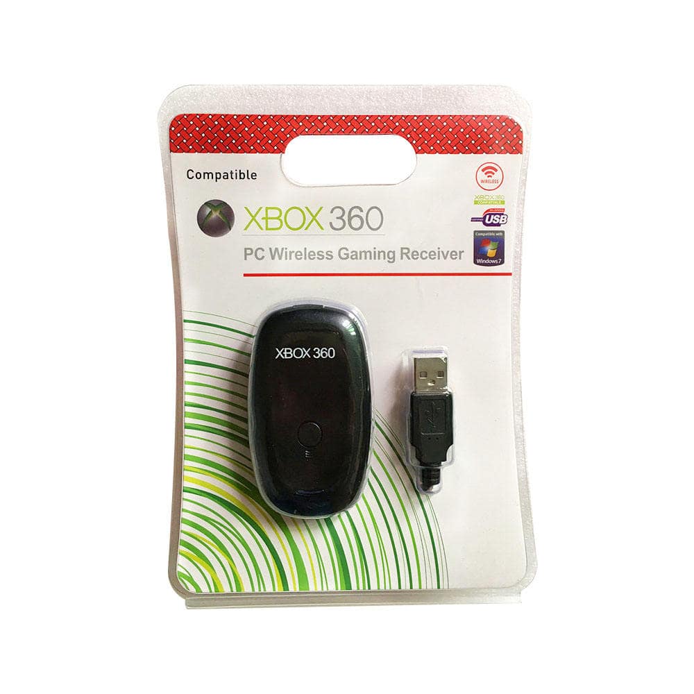 Xbox 360 wireless gaming receiver for PC in black packaging
