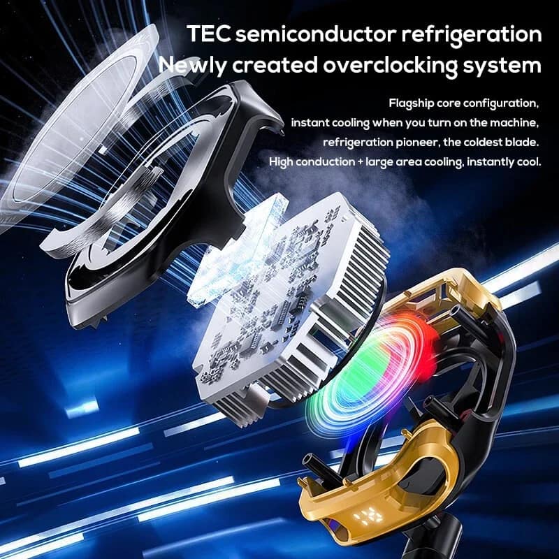 Exploded supplier illustration of the MEMO CX12 TEC semiconductor cooling system