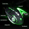 T-WOLF V6 Gaming Mouse feature close-up T-WOLF V6 wired gaming mouse feature close-up