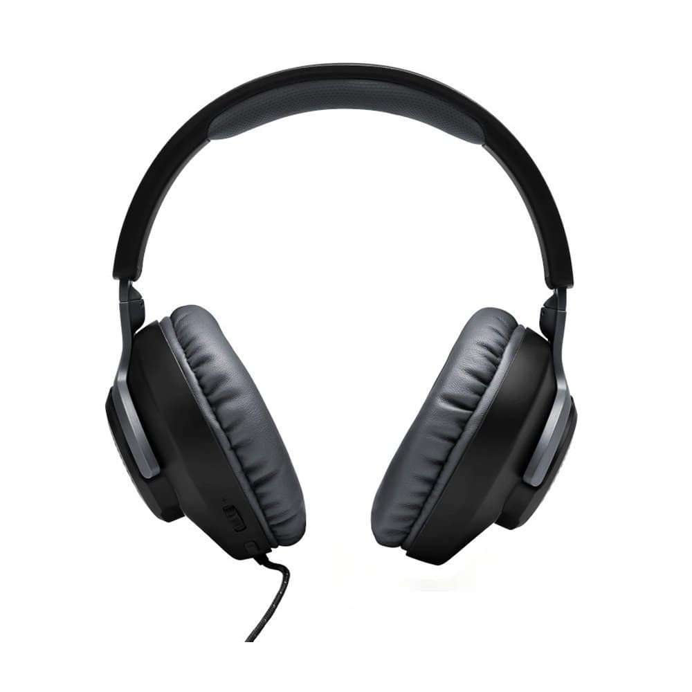 JBL Quantum 100 Black Side View JBL Quantum 100 black gaming headset side view