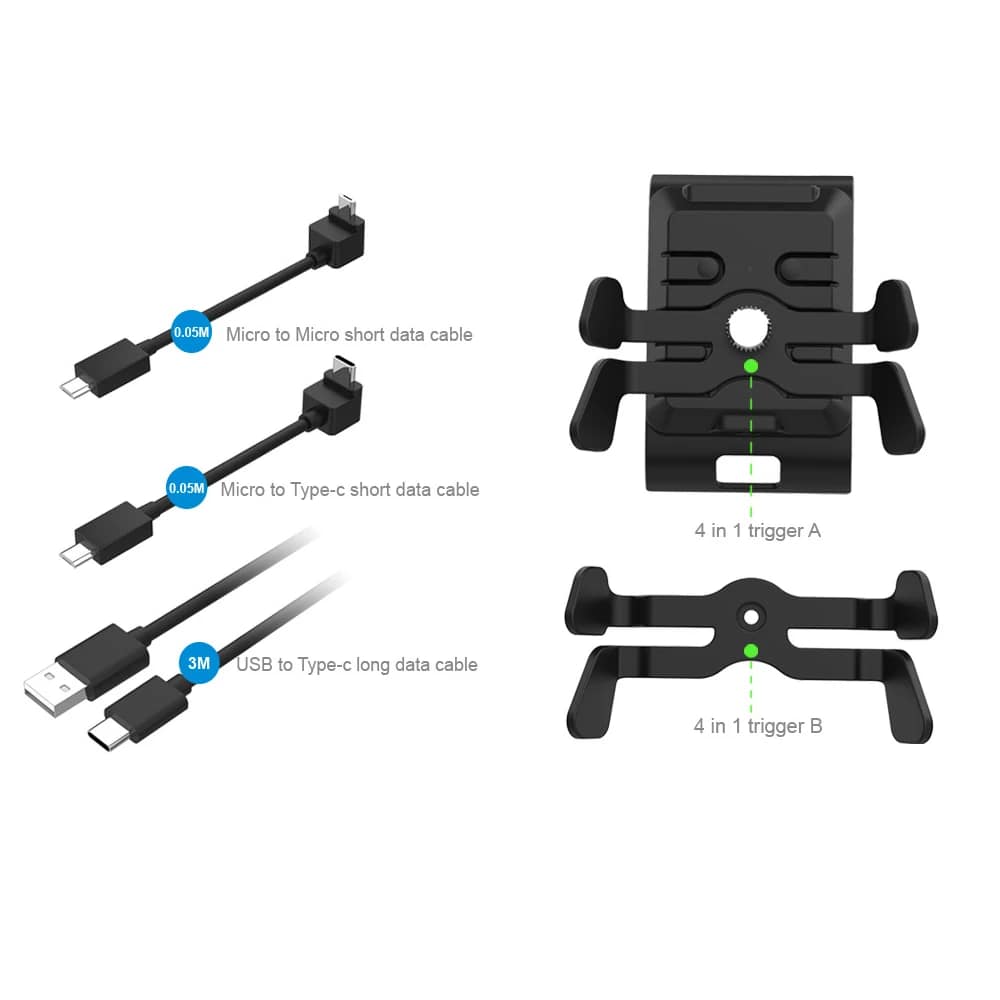 TYX-1610 attachment, alternative paddle set and three data cables