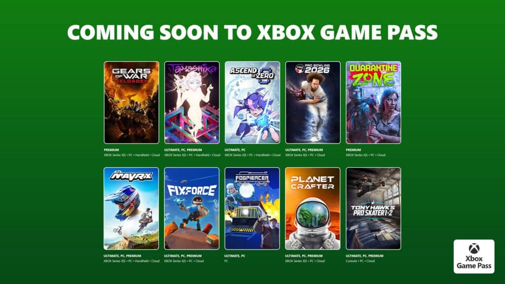 Coming to XBOX Game Pass: Tony Hawk’s Pro Skater 1+ 2, The Planet Crafter, Palworld 1.0, and More