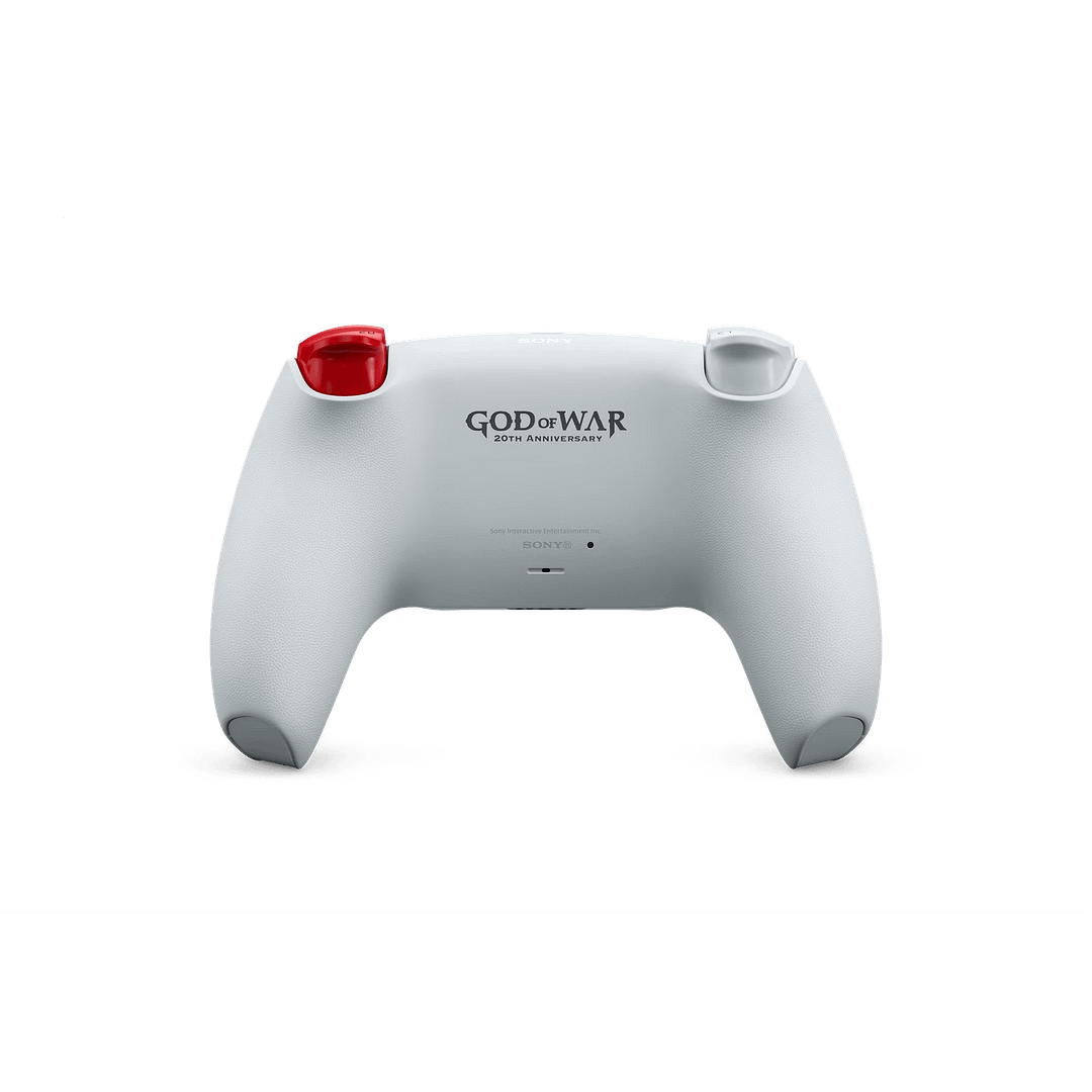 god of war 20th controller back Rear view of God of War 20th Anniversary DualSense controller