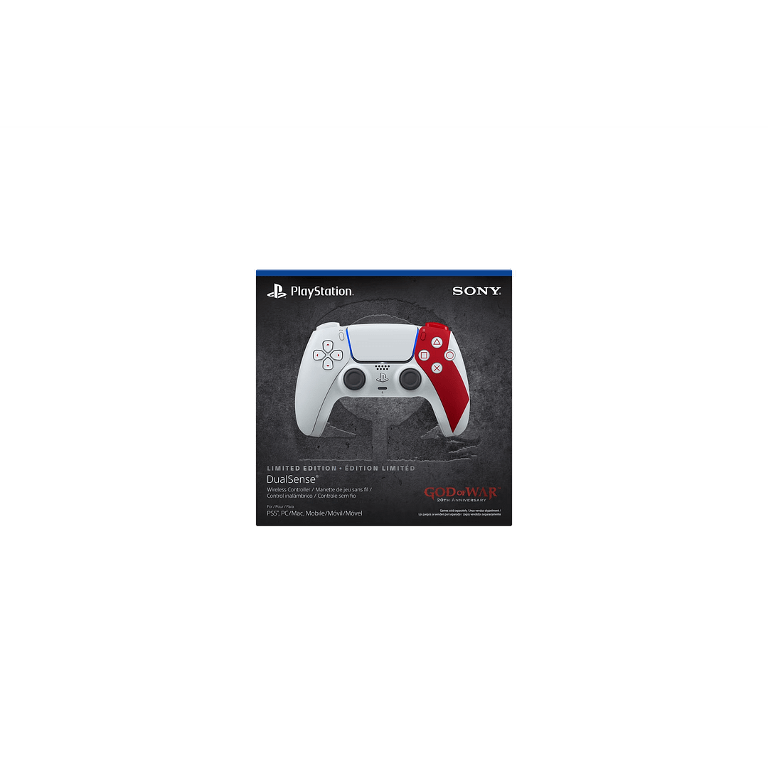 god of war 20th controller box front God of War 20th Anniversary DualSense retail box