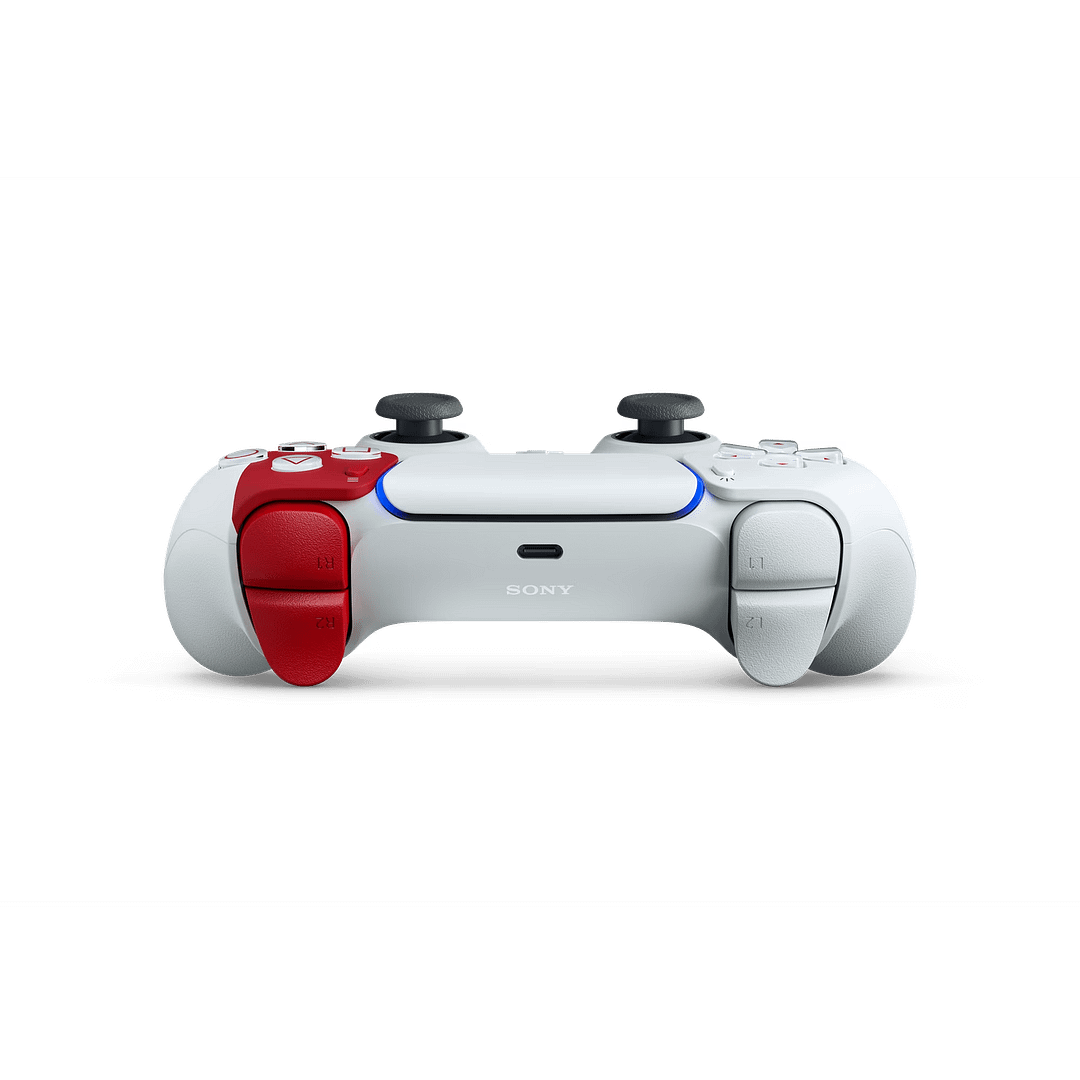 god of war 20th controller top Top view showing the triggers of the God of War 20th Anniversary DualSense controller
