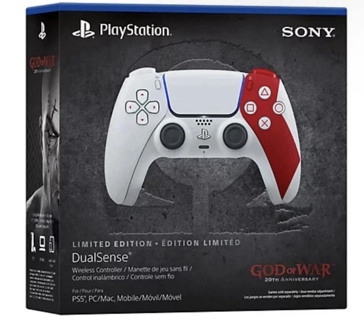 god of war 20th controller packaging God of War 20th Anniversary DualSense packaging front