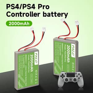 PALO 2000mAh Replacement Battery for PS4 / PS4 Pro DualShock 4 Controllers