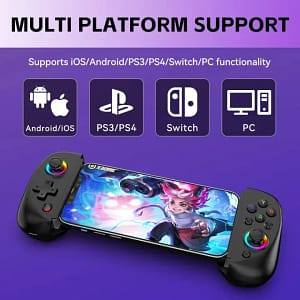 BSP-D8 Mobile Bluetooth Game Controller - Compatible with iOS, Android, Switch, and PC