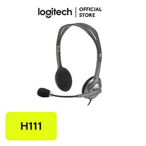 Logitech Stereo Headset H111 - Black - singlepin