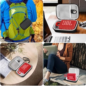 Exquisite Hard Case Compatible with JBL GO3, EVA Case for Protection and Outdoor
