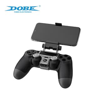 Dobe Dualshock 4 Controller Phone Mount Clip for Remote Play Mobile Gaming Clamp Bracket Phone Holder for PS4/ PS4 Slim/ PS4 Pro
