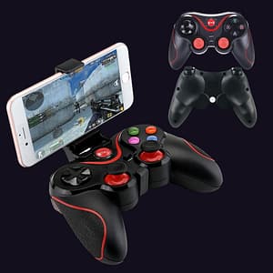 Terios T3 gamepad Wireless Bluetooth game controller Android system, IOS and PC Joystick-(Black)