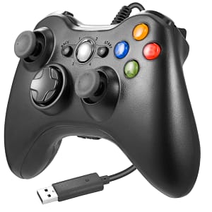 XBOX 360 Wired Controller for 360 and PC - Black