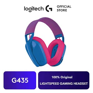 Logitech G435 Lightspeed Gaming Headset- 100% Authentic(Blue Pink)