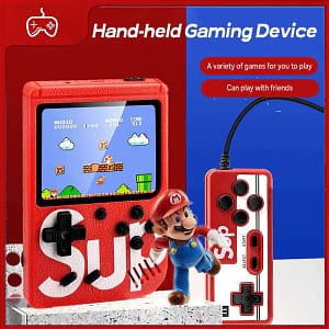 SUP Gameboy 2 player Handheld Game Console 400 Games 3-inch Portable Rechargeable Color Screen