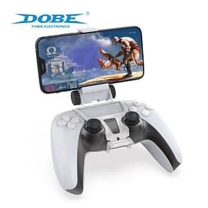 DOBE Adjustable Controller Holder Smart Mobile Phone Clamp for PS5 DualSense Controller Game Accessories