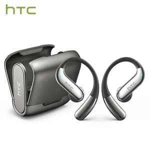 HTC NE23 Sports Wireless Bluetooth 6.0 Earphones Smart Noise Cancelling Earbuds, Low-Latency Stereo HiFi Sound
