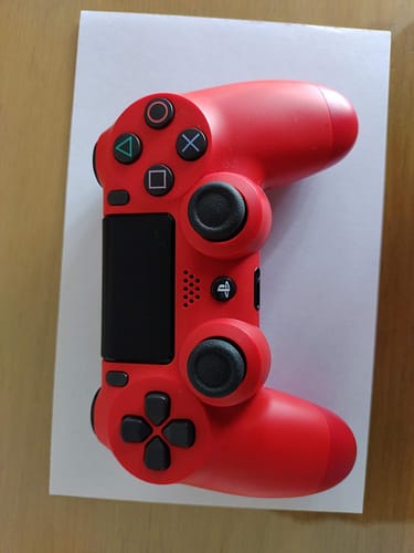 Click to view full screen Sony DualShock 4 Wireless Controller for PlayStation 4 - Red photo review