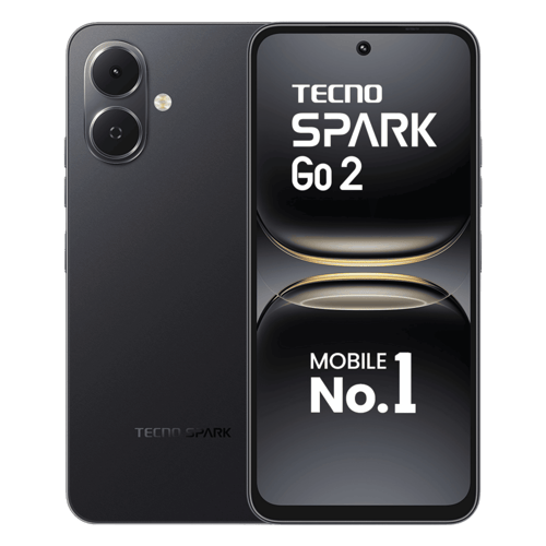 Tecno spark go 2 ink black 64gb 4gb ram Front Back View