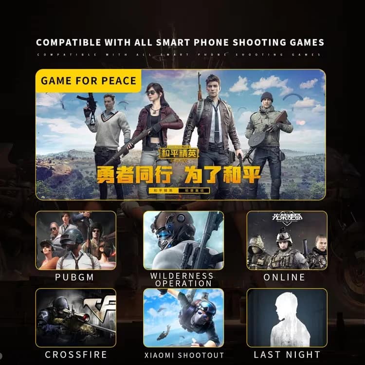 Supplier mobile gaming examples; game compatibility depends on touchscreen controls and phone fit