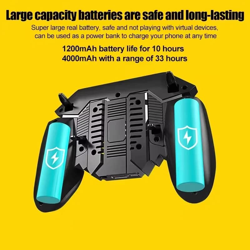 Supplier graphic showing battery options; runtime claims have not been independently verified