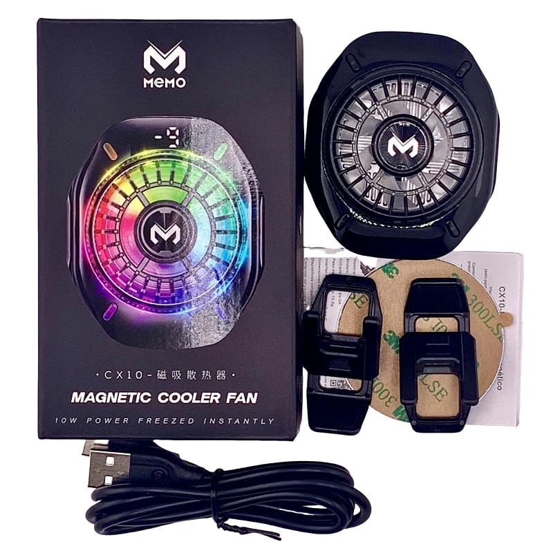 memo cx10 package MEMO CX10 cooler, packaging, USB cable, clips and magnetic sheet