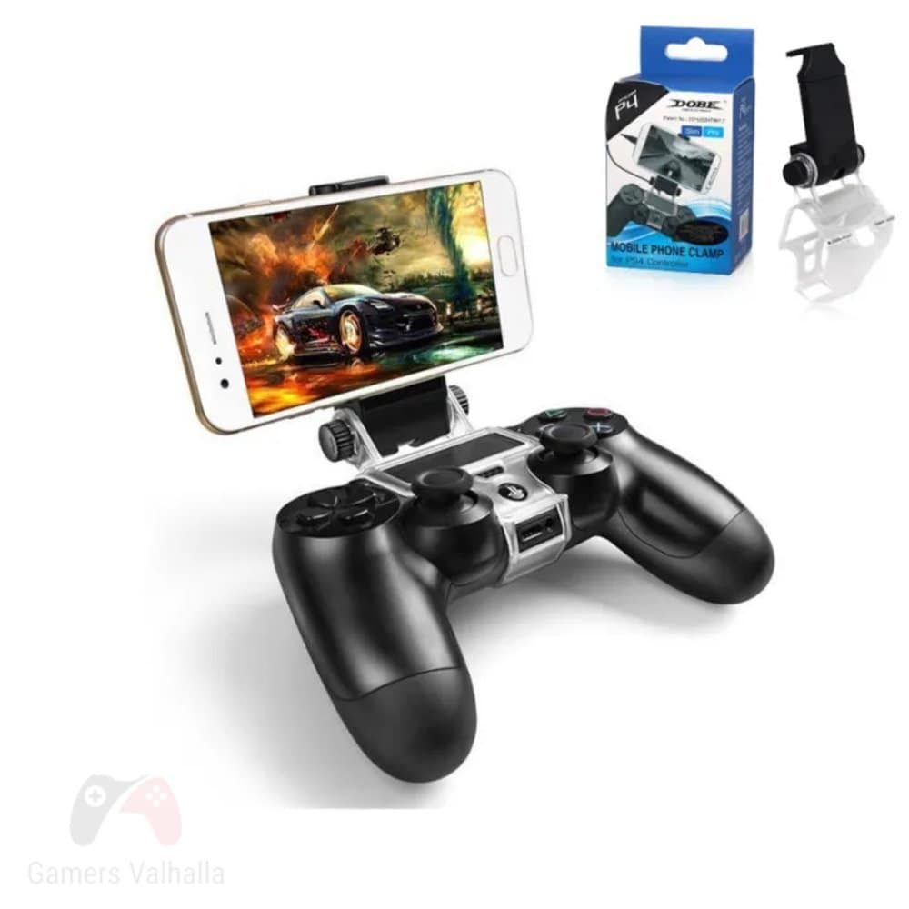 Dobe Dualshock 4 Controller Phone Mount Clip for Remote Play Mobile Gaming Clamp Bracket Phone Holder for PS4/ PS4 Slim/ PS4 Pro - Image 11
