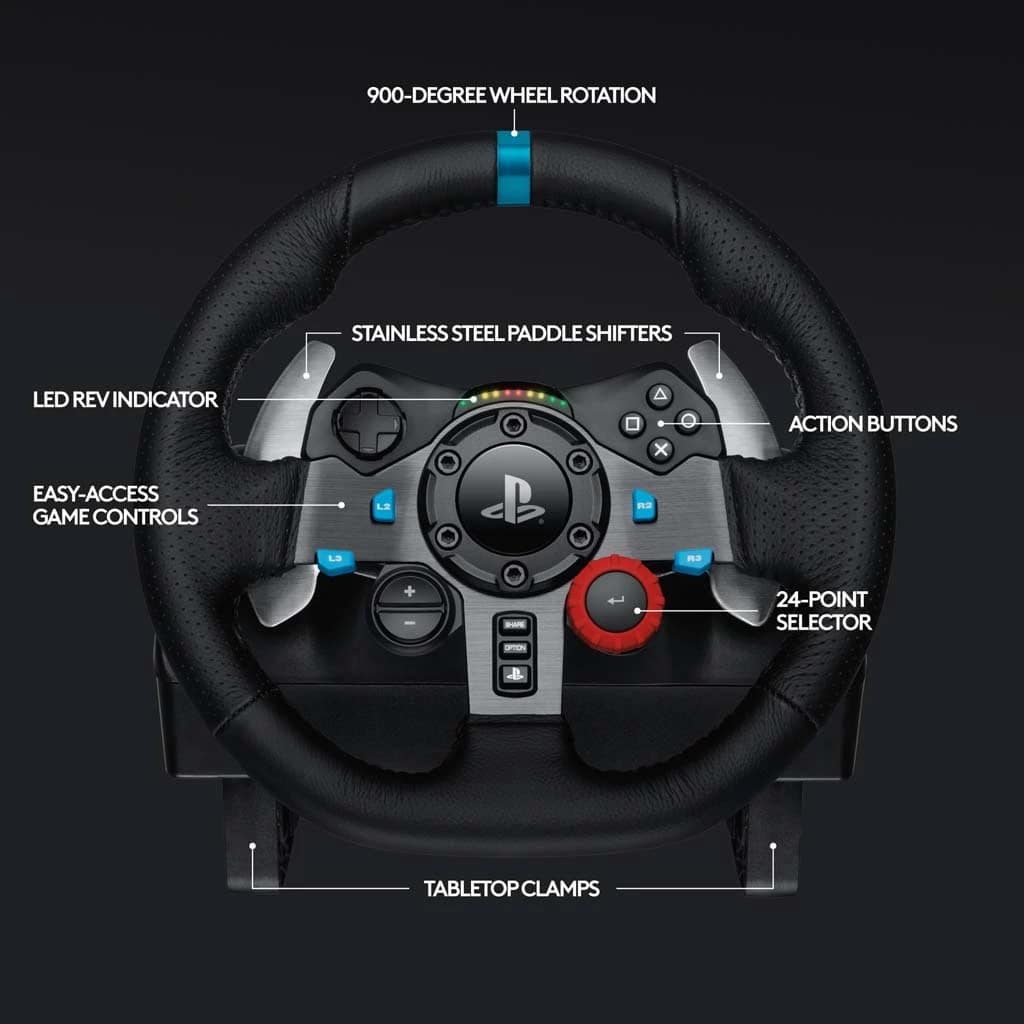 Logitech G29 Driving Force Racing Wheel – For PS5 / PS4 / PS3 / PC - Image 3