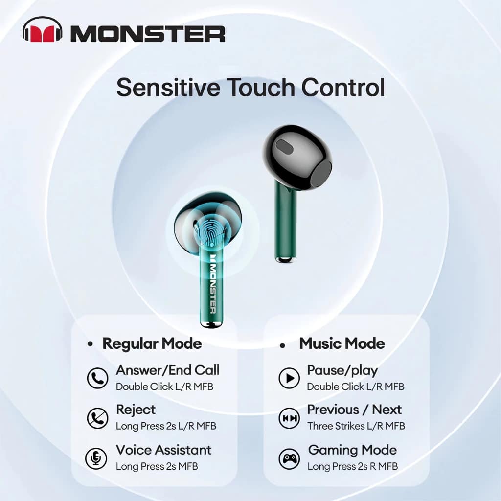MONSTER XKT16 BLUETOOTH EARPHONES - Image 8