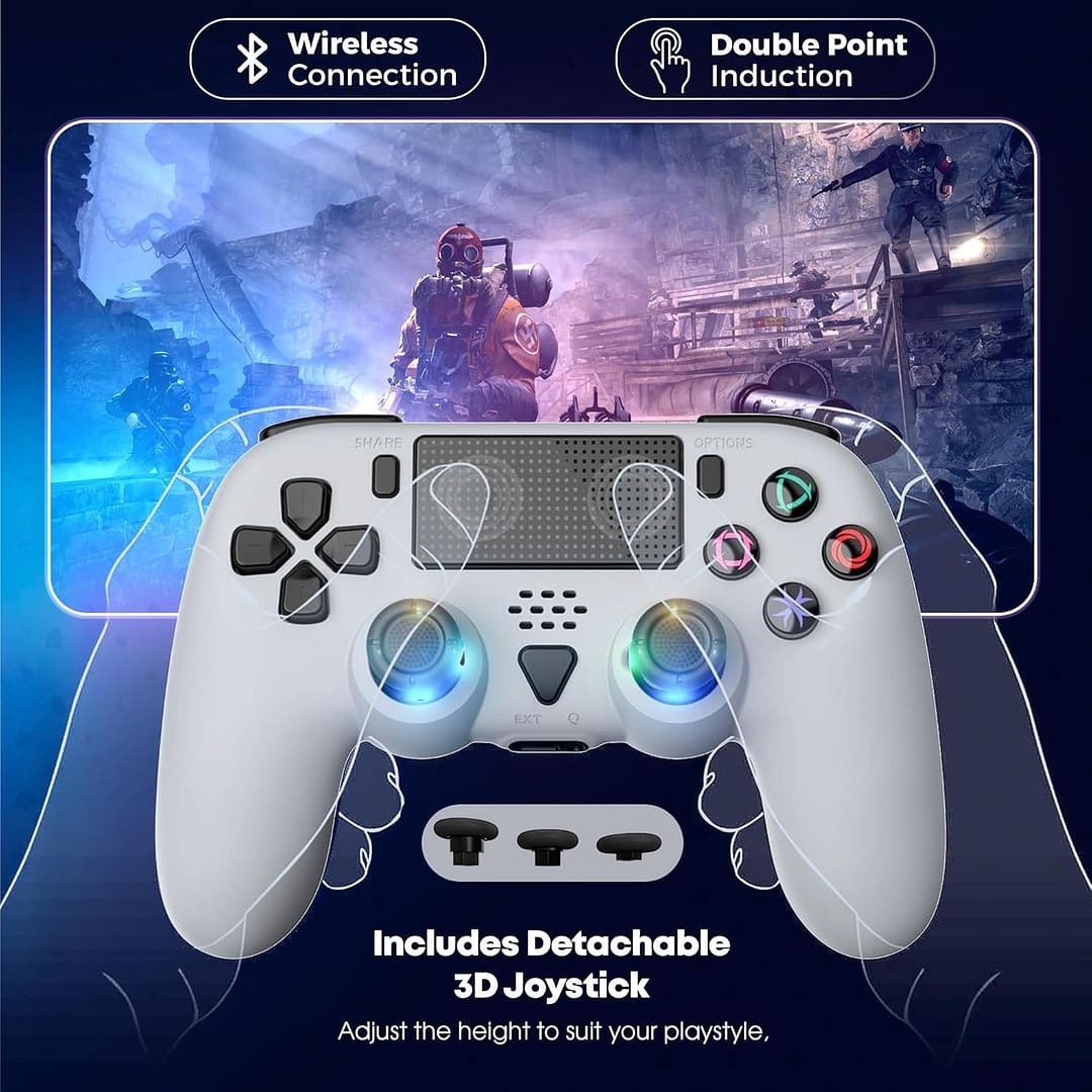 CHASDI V3 Wireless Controller Compatible with PS5, Dual Vibration, Motion Control, Turbo & Macro Definition, Programmable Back Buttons, USB-C Charging - Image 5