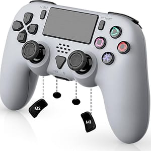 CHASDI V3 Wireless Controller Compatible with PS5, Dual Vibration, Motion Control, Turbo & Macro Definition, Programmable Back Buttons, USB-C Charging