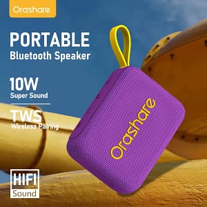 Orashare BS16 Portable Bluetooth Speaker 10W HiFi Stereo Super Bass Outdoor Wireless Speaker