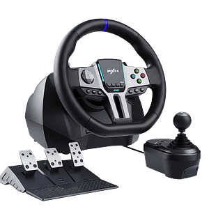 PXN V9 Gen2 Racing Wheel - Steering Wheel Driving Wheel 270°/ 900° Degree Vibration Gaming Steering Wheel with Shifter and Pedal for PS4,PC,PS3,Xbox Series X|S, Xbox One