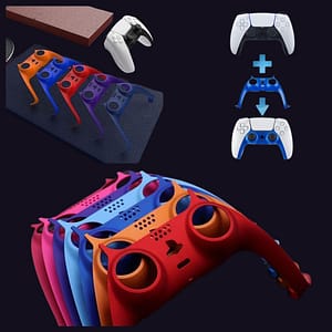 Strip Skin Case Cover Faceplate for PS5 Controller DualShock 5