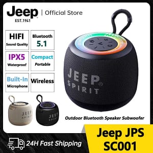Jeep PS SC001 Bluetooth Speaker Wireless Outdoor Portable Mini Colorful Mini Speaker Large Volume High Quality Subwoofer Waterproof support TF Card Receipt Voice Player -Built in Microphone+HD Noise Reduction