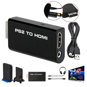 PS2 to HDMI Converter Adapter – Boost PS2 Visuals to 1080P on HDTV