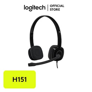 Logitech H151 Stereo Headset – Stereo Sound with In-Line Controls