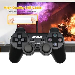 Meegoo Wired Game Controller with Vibration for PC