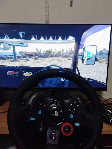 Click to view full screen Logitech G29 Driving Force Racing Wheel – For PS5 / PS4 / PS3 / PC photo review