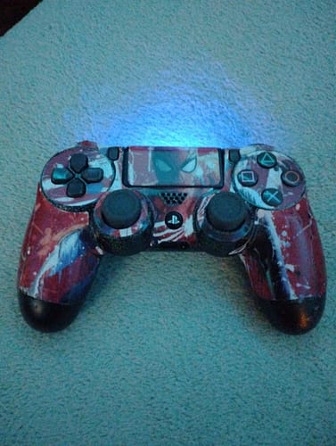 Click to view full screen Sony PlayStation DualShock 4 Wireless Controller for PlayStation 4 - Red (Spiderman Edition) photo review