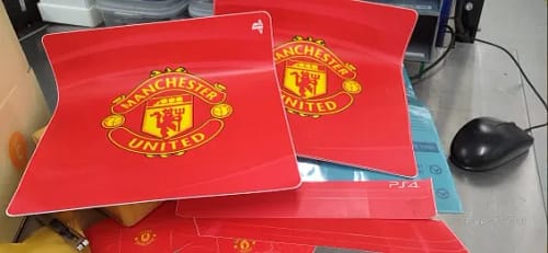 Click to view full screen PS4 Slim Vinyl Console & Controller Skin Sticker Set – Easy to Apply & Residue-Free Removal photo review