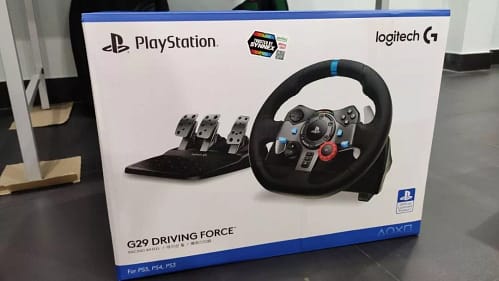 Click to view full screen Logitech G29 Driving Force Racing Wheel – For PS5 / PS4 / PS3 / PC photo review