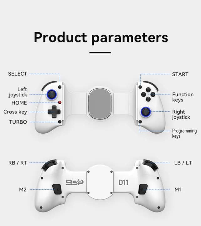 BSP D11 Wireless Mobile Game Controller – 100% Genuine - Image 8