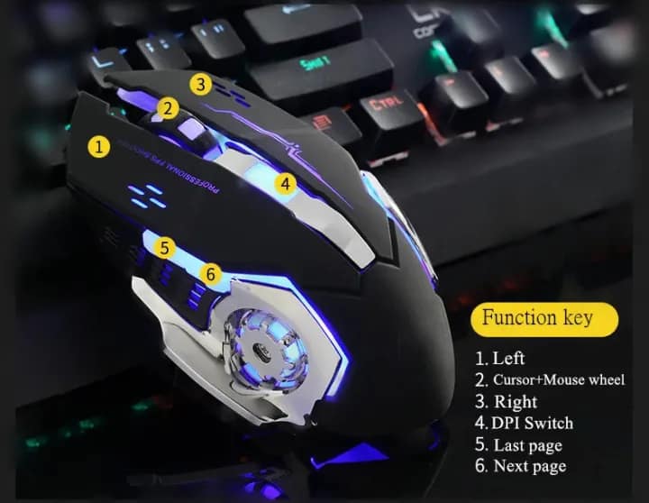 Optical RGB Gaming Mouse V5– High Precision Macro Programmable with DPI 200–4800 - Image 3