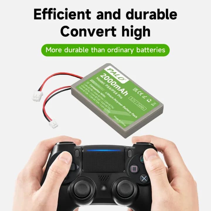 PALO 2000mAh Replacement Battery for PS4 / PS4 Pro DualShock 4 Controllers - Image 5