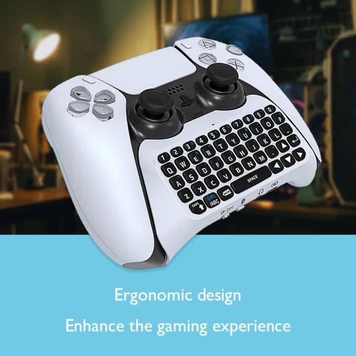 PS5 controller Mini Wireless TYPE-C Charging Chat pad Message Keyboard - Image 8