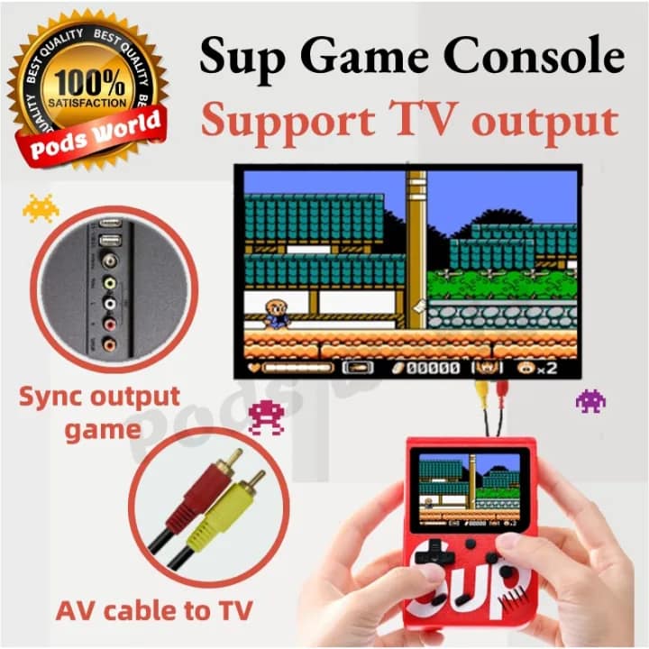 SUP Gameboy Handheld Game Console 400 Games 3-inch Portable Rechargeable Color Screen - Image 3