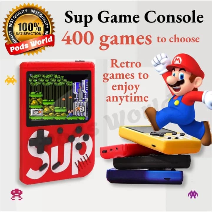SUP Gameboy Handheld Game Console 400 Games 3-inch Portable Rechargeable Color Screen - Image 6
