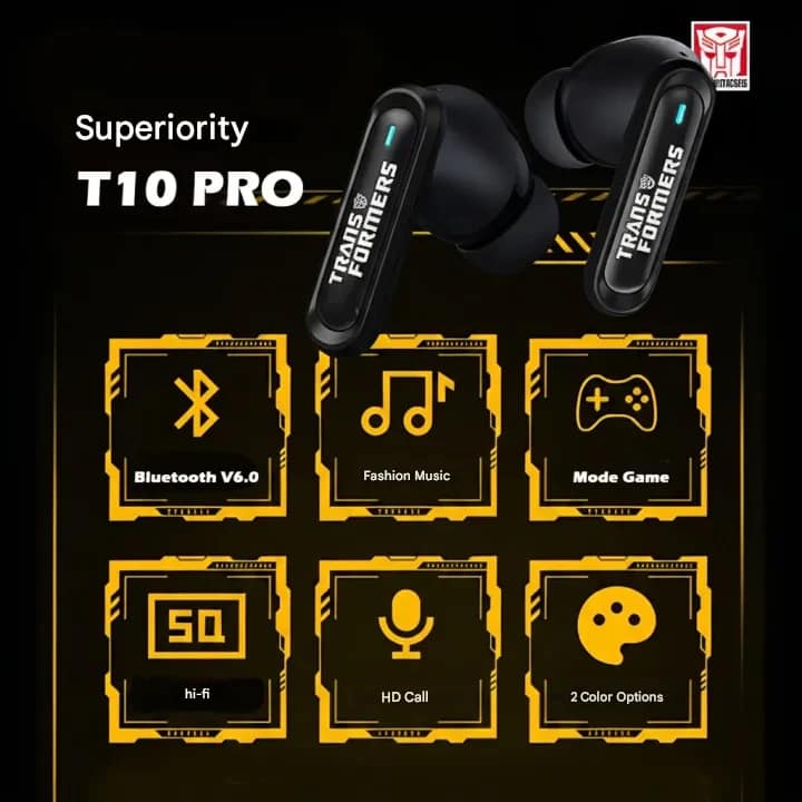 Transformers TF10 Pro True Wireless Bluetooth Headset - Image 5