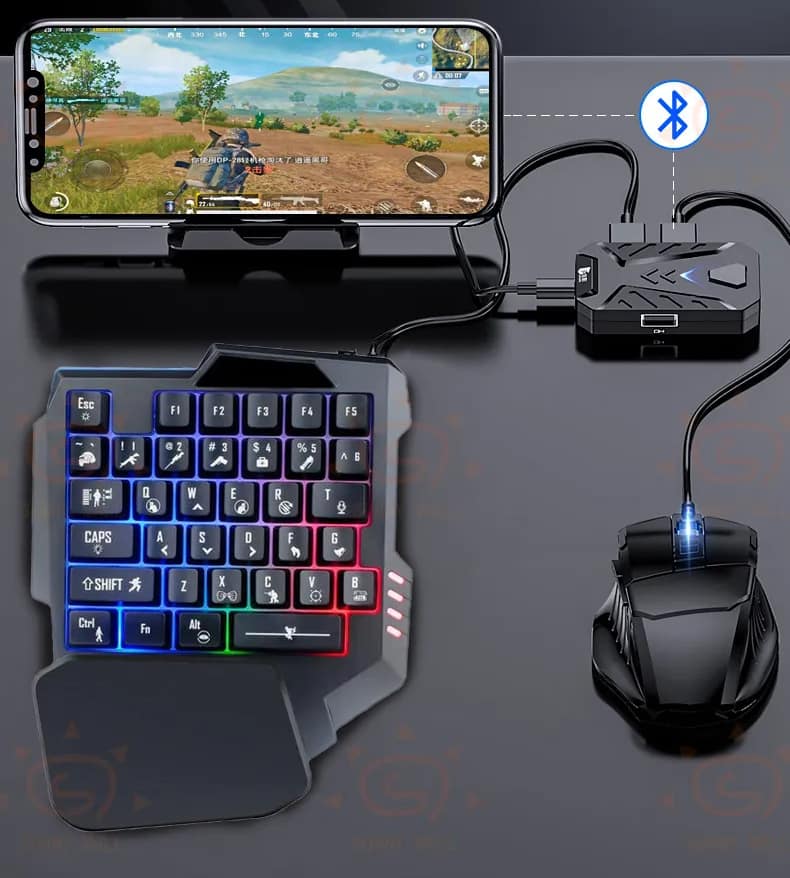 Seven 3C Mobile controller Gaming Keyboard Mouse converter for Android and IOS
